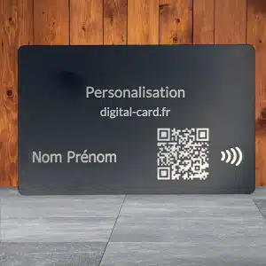 DIGITAL CARD Métal Noir