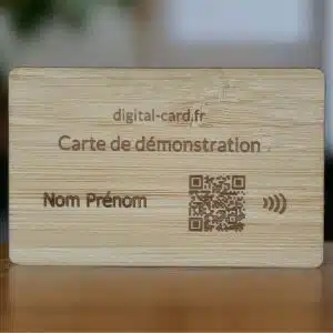 DIGITAL CARD Bois Bambou