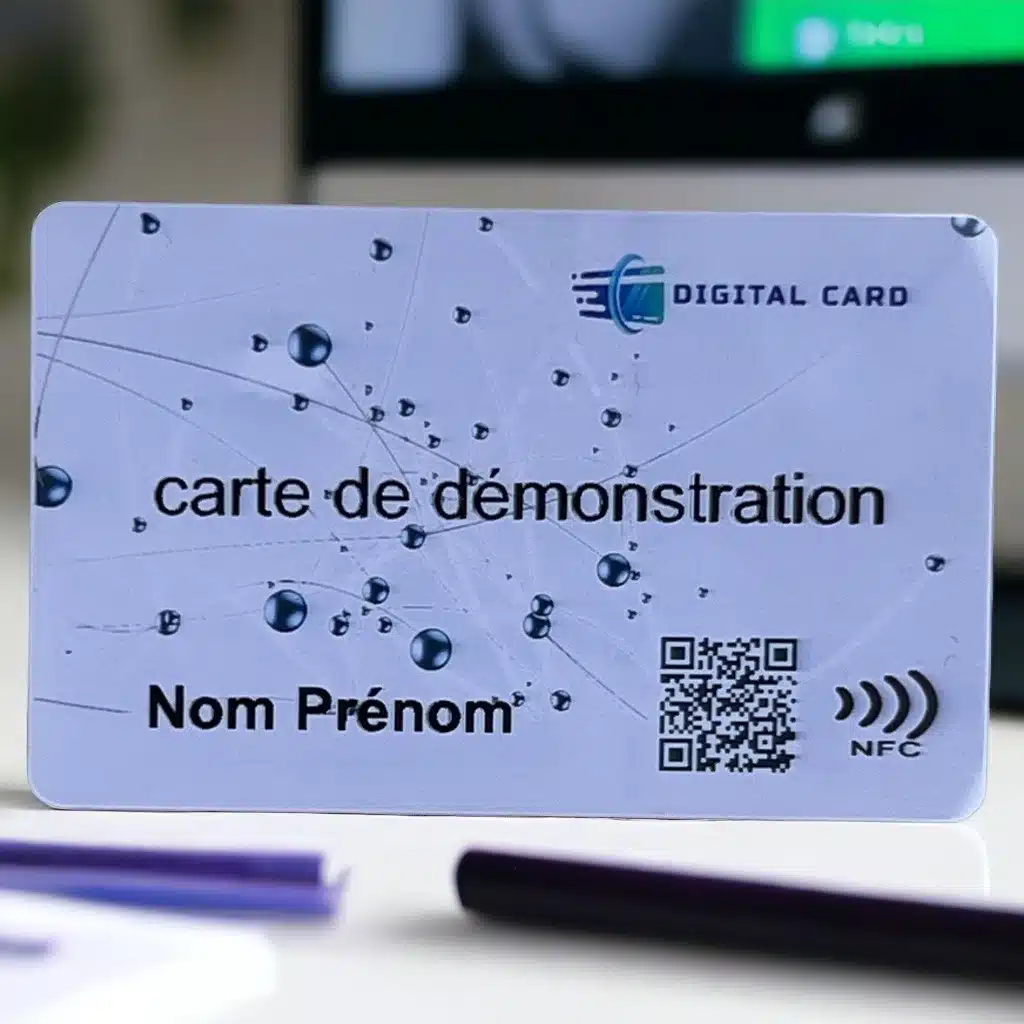 Carte NFC PVC Digital Card